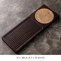 Minimalist bamboo tray with Gongfu tea tools