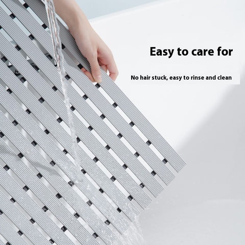 Flexible and easy-to-clean TPE shower mat for bathroom floors
