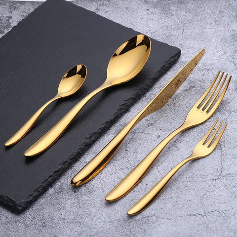 Valente Gold Cutlery Set