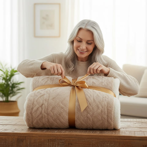 Sherpa Fleece Throw Blanket