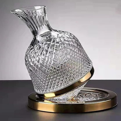 CRYSTAL ELEGANCE ROTATING DECANTER