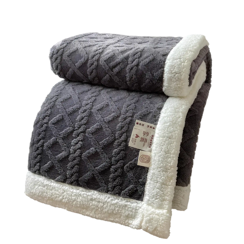Sherpa Fleece Throw Blanket