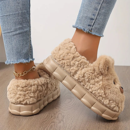 KOALA PLUSH DEEP-HEEL SLIPPERS