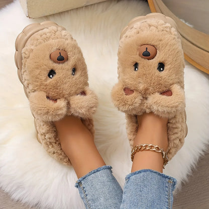 KOALA PLUSH DEEP-HEEL SLIPPERS