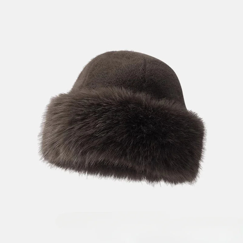 LARA FAUX FUR BUCKET HAT