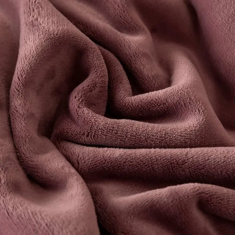 Close-up of Kumo Harmony Blanket in Purple White – Japanese Milk Velvet Tradition