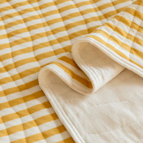 Striped Cotton Quilt - Japanese Inspired