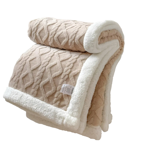 Sherpa Fleece Throw Blanket