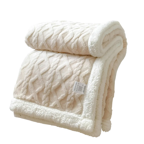 Sherpa Fleece Throw Blanket