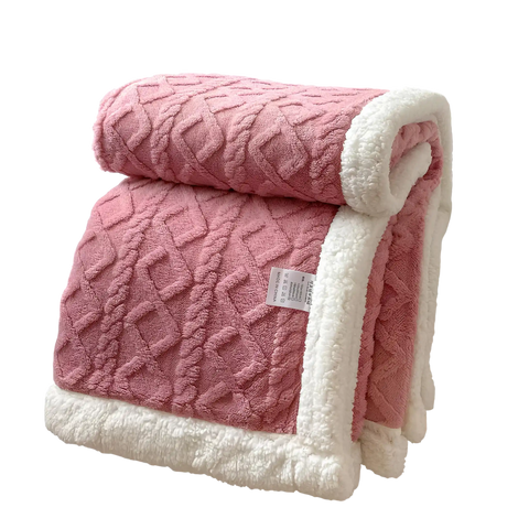 Sherpa Fleece Throw Blanket