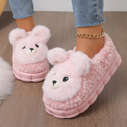 KOALA PLUSH DEEP-HEEL SLIPPERS