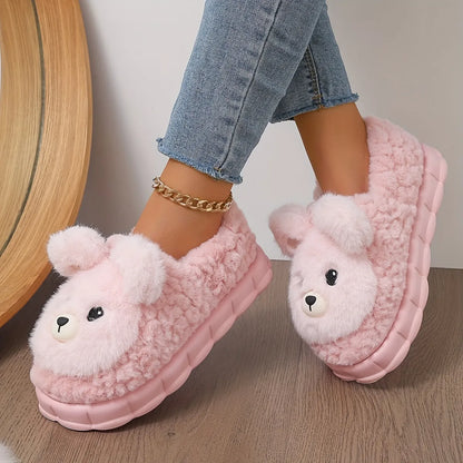 KOALA PLUSH DEEP-HEEL SLIPPERS