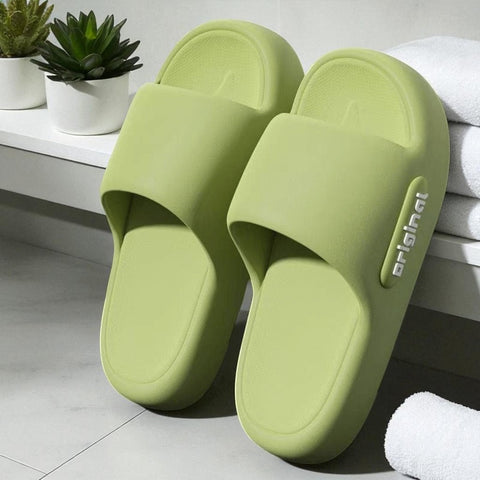Quiet EVA comfort slides designed for bathroom, home, and casual outdoor wear