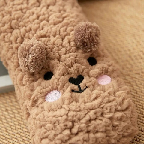 Snuggle-Bear Women’s Fleece Lounge Socks