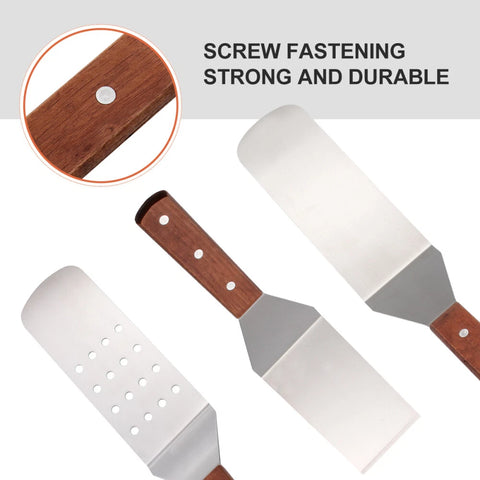 Stainless Steel Kitchen Spatula Wood Handle
