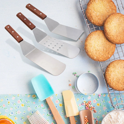 Stainless Steel Kitchen Spatula Wood Handle
