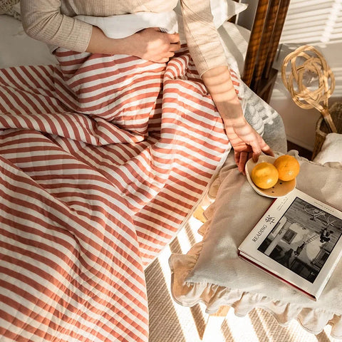 Natsuki Stripped Lightweight Cotton Quilt
