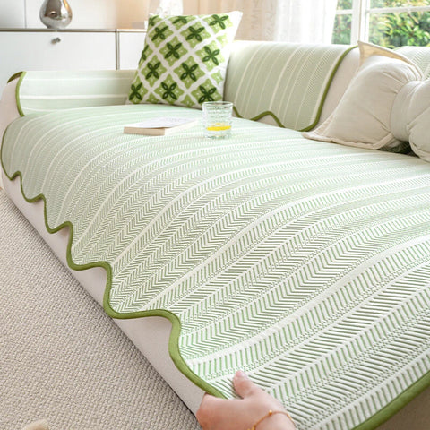 Herringbone Textured Sofa / Couch Cover