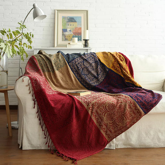 BAHAR MOSAIC CHENILLE THROW BLANKET