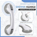 Portable bathtub grab bar with non-slip surface for elderly support

