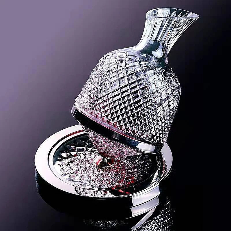 CRYSTAL ELEGANCE ROTATING DECANTER