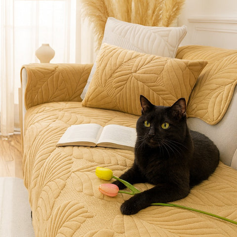 Domisana Plush Non-Slip Sofa Cover