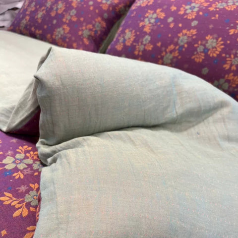 Purple Floral Cotton Bedding Set (4 PCS)