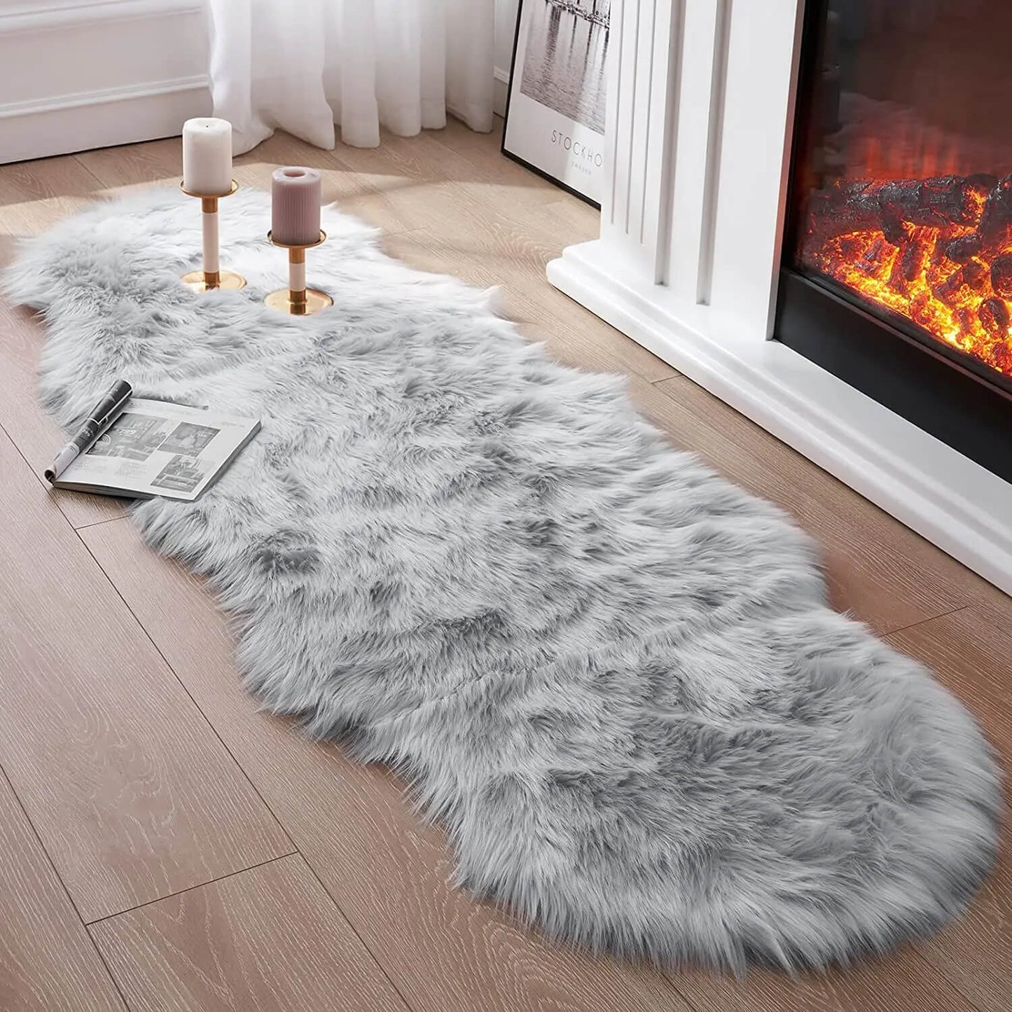 PREMIUM FAUX SHEEPSKIN RUG