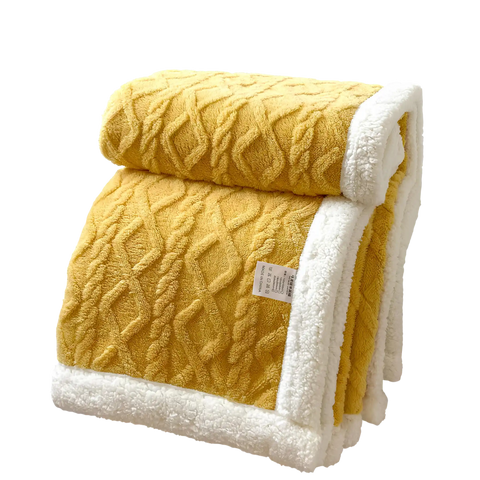 Sherpa Fleece Throw Blanket
